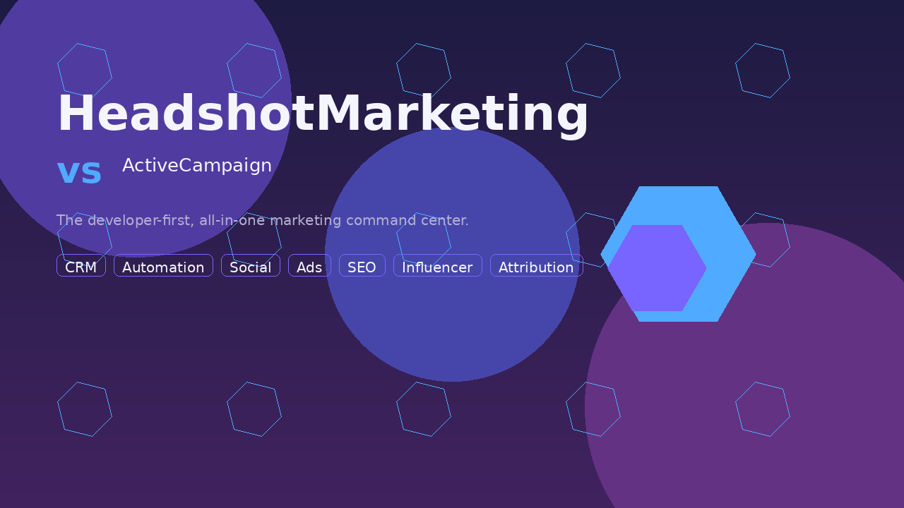 HeadshotMarketing versus ActiveCampaign comparison illustration